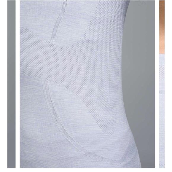 Lululemon Swiftly Tech Long Sleeve Crew in Heathered Silver Fox sz 4 - Picture 5 of 14